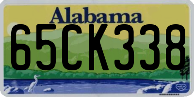 AL license plate 65CK338