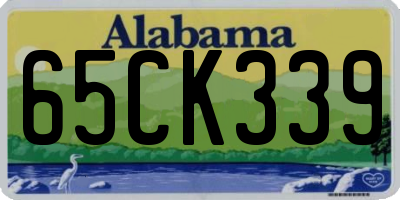 AL license plate 65CK339