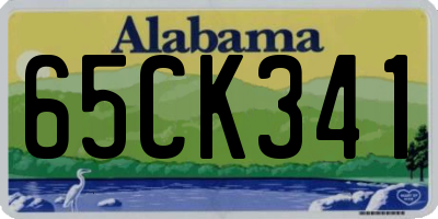 AL license plate 65CK341