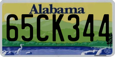 AL license plate 65CK344