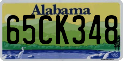 AL license plate 65CK348
