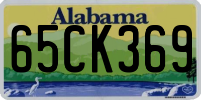 AL license plate 65CK369