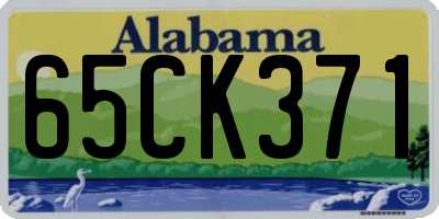 AL license plate 65CK371