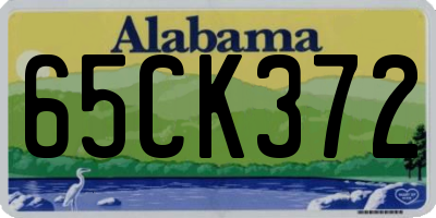 AL license plate 65CK372