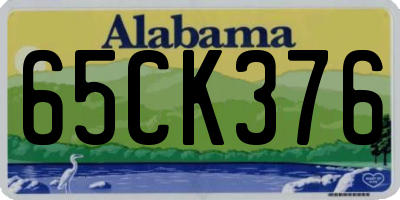 AL license plate 65CK376