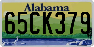 AL license plate 65CK379