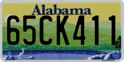 AL license plate 65CK411