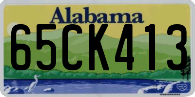 AL license plate 65CK413