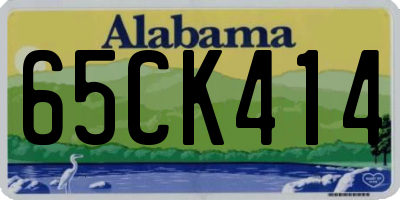 AL license plate 65CK414