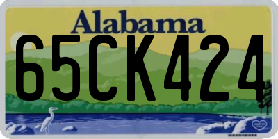 AL license plate 65CK424