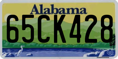 AL license plate 65CK428