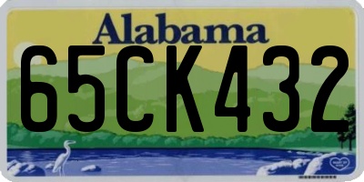AL license plate 65CK432