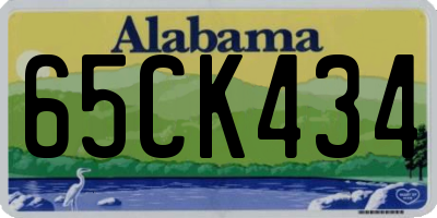 AL license plate 65CK434