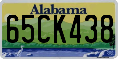 AL license plate 65CK438