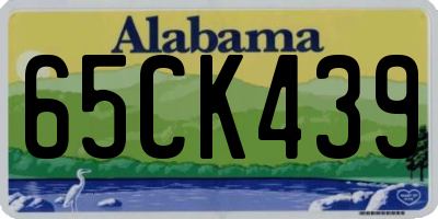 AL license plate 65CK439