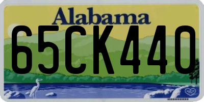 AL license plate 65CK440