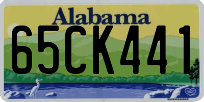 AL license plate 65CK441