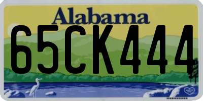 AL license plate 65CK444