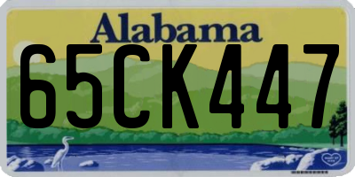AL license plate 65CK447
