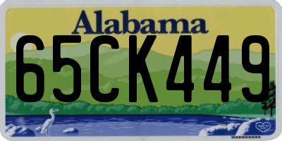 AL license plate 65CK449