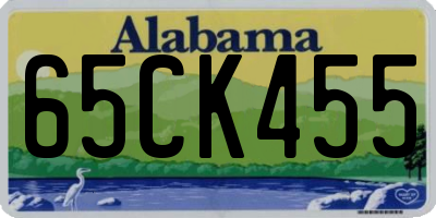 AL license plate 65CK455