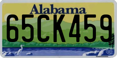 AL license plate 65CK459