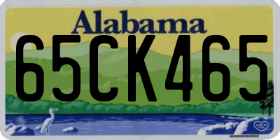 AL license plate 65CK465