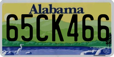 AL license plate 65CK466