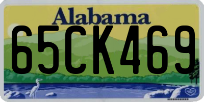 AL license plate 65CK469