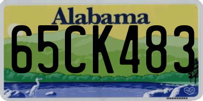 AL license plate 65CK483
