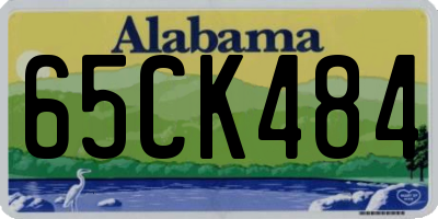 AL license plate 65CK484