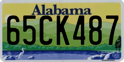 AL license plate 65CK487
