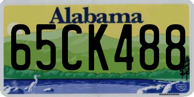AL license plate 65CK488