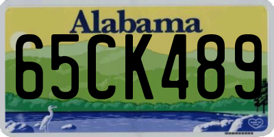 AL license plate 65CK489
