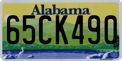 AL license plate 65CK490