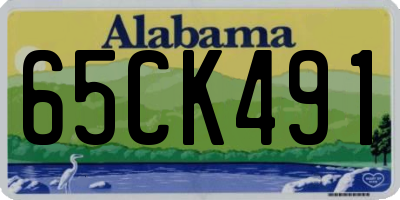 AL license plate 65CK491