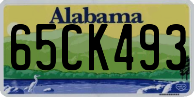 AL license plate 65CK493