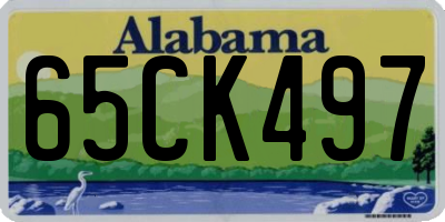 AL license plate 65CK497