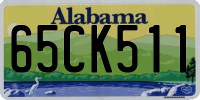 AL license plate 65CK511
