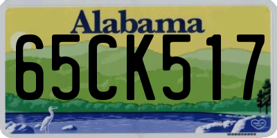 AL license plate 65CK517