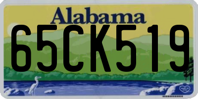 AL license plate 65CK519