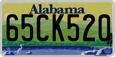 AL license plate 65CK520