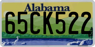 AL license plate 65CK522