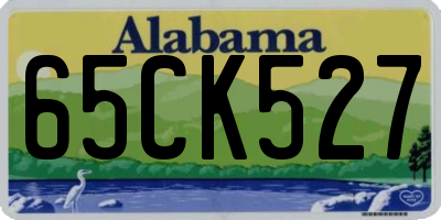 AL license plate 65CK527