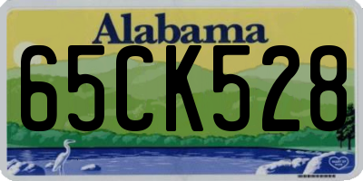 AL license plate 65CK528