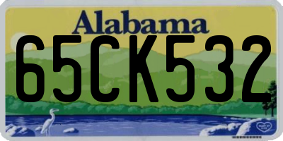 AL license plate 65CK532