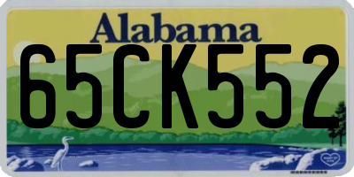 AL license plate 65CK552