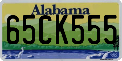 AL license plate 65CK555