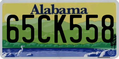 AL license plate 65CK558