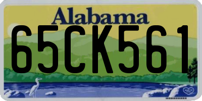 AL license plate 65CK561